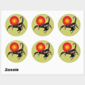 Autocollants scorpions (Feuille)