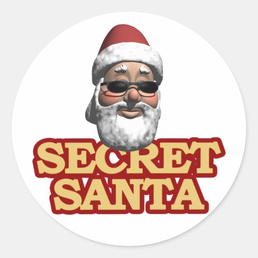 Autocollants Secret Père Noël (Devant)