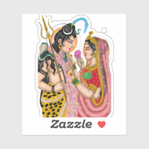 Autocollants Shiva Parvati
