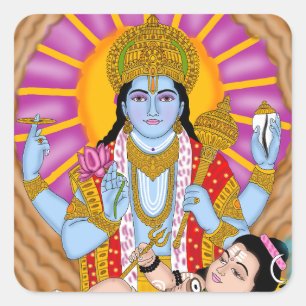 Autocollants Shiva & Vishnu – Autocollant Spiritue