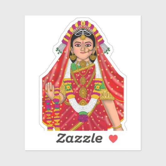 Autocollants Shree Radha (Feuille)
