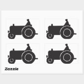 Autocollants Silhouette Tracteur (Feuille)