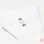 Autocollants Silver Dragon Save the Date (Enveloppe)