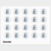 Autocollants simples pour enveloppe de Baby Shower (Feuille)