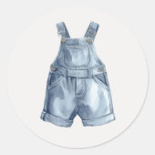 Autocollants simples pour enveloppe de Baby Shower (Devant)