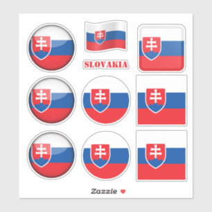 autocollants Slovaquie & Drapeau de la Slovaquie C
