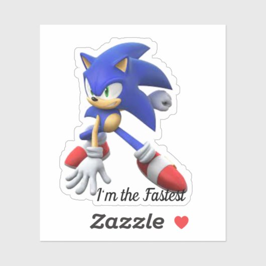 autocollants sonic (Feuille)