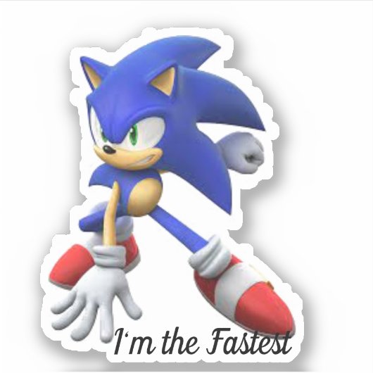 autocollants sonic (Devant)