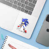 autocollants sonic (Ordinateur portable avec iPhone)