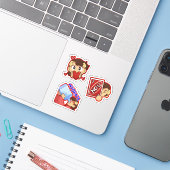 Autocollants Soulsa Emote (Ordinateur portable avec iPhone)