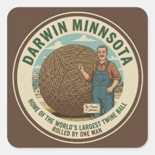 Autocollants Souvenir Balle de Ficelle de Darwin,