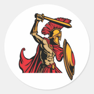 Autocollants spartiates de guerrier
