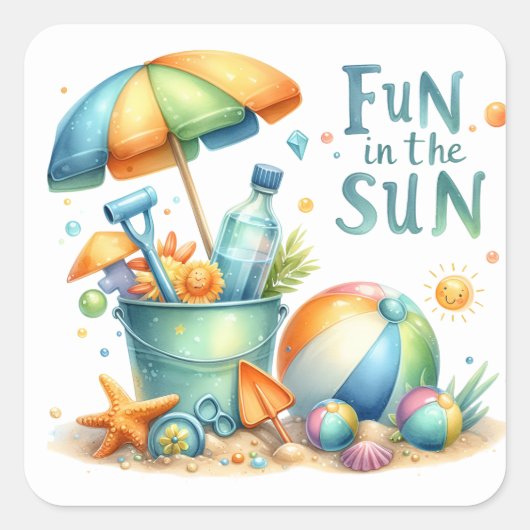 Autocollants Summer Beach (Devant)