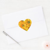 Autocollants Sunflower Dreams qui Sourient en Reto (Enveloppe)