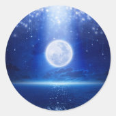autocollants super-pleine lune étoile (Devant)
