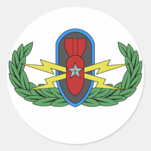 Autocollants supérieurs d'insigne d'EOD