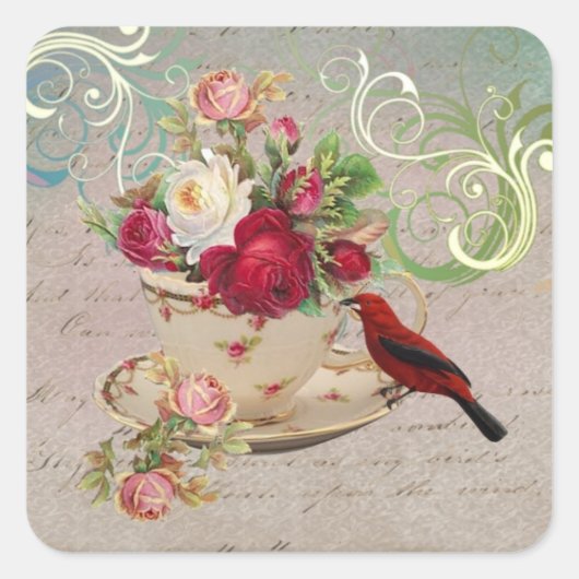 Autocollants Teacup 1 (Devant)