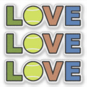 Autocollants Tennis Amour (Devant)