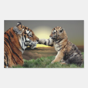 Autocollants Tigre et Petit
