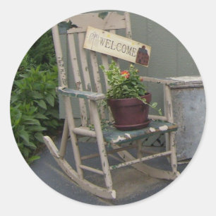 Autocollants tirés à quatre épingles de chaise de