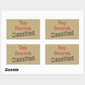 Autocollants Top Secret (Feuille)
