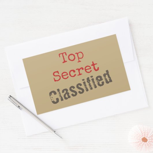 Autocollants Top Secret (Enveloppe)