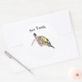 Autocollants Tortue de Mer (Enveloppe)