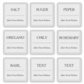 Autocollants transparents Étiquette de bocal d'épi (Devant)