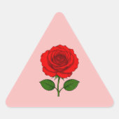 Autocollants Triangle Rose Rouge (Devant)
