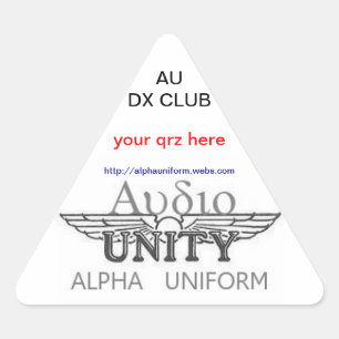 Autocollants triangulaires AU