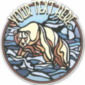 Autocollants Tribal Ours Métrite Ours Polaire Décr (Devant)