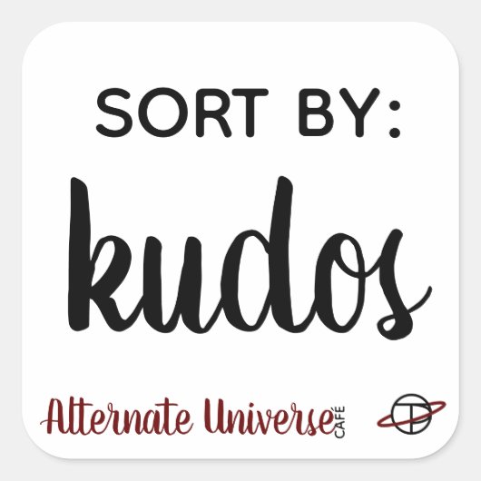 Autocollants "Trier par : Kudos" (Devant)