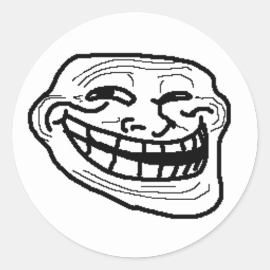 Autocollants Trollface Wojak (Devant)