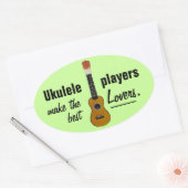 Autocollants UKULELE PLAYERS (4) (Enveloppe)