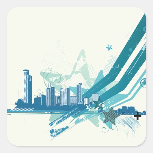 Autocollants urbains Cityscape (Devant)