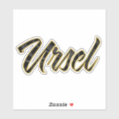 Autocollants Ursel Gold Lettering (Feuille)