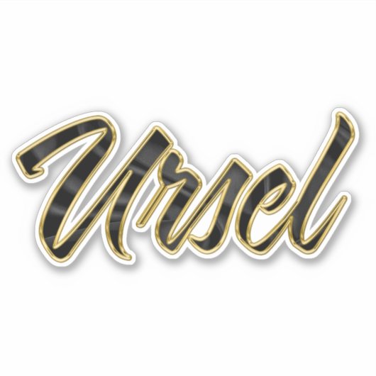 Autocollants Ursel Gold Lettering (Devant)