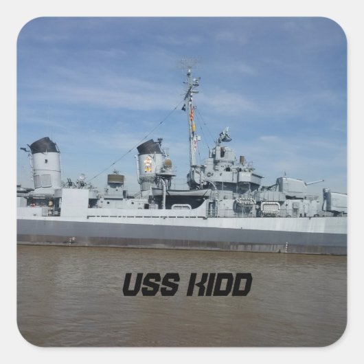 autocollants USS KIDD (Devant)
