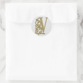 autocollants V initiaux monogramme (Sac)