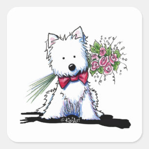 Autocollants Valentine Prince Westie