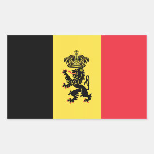 Autocollants variables belges de drapeau