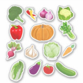 Autocollants Veggie Vinyl (Devant)