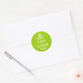Autocollants vert pomme pour garder le calme | per (Enveloppe)