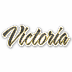 Autocollants Victoria Gold Lettering