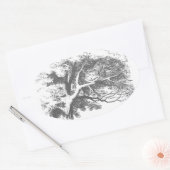 Autocollants vintage du Chat du Cheshire d'Alice a (Enveloppe)