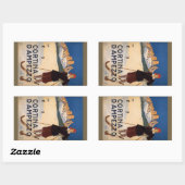 Autocollants vintage Italie Alpes (Feuille)