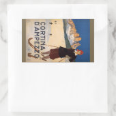 Autocollants vintage Italie Alpes (Sac)