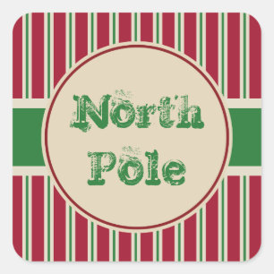 Autocollants Vintage Pôle Nord