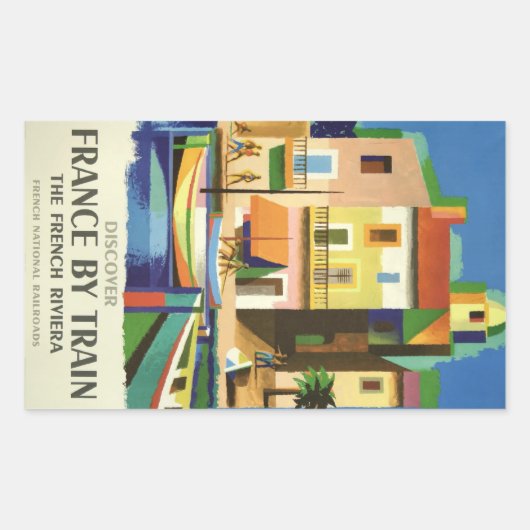 Autocollants Vintage voyage FRANCE (Devant)