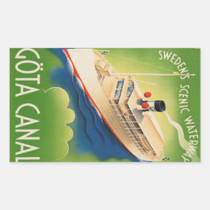 Autocollants Vintage voyage suédois